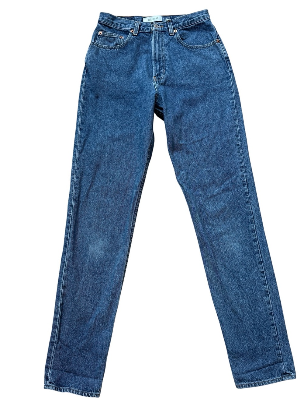 Vintage Y2K GAP Blue Jeans Classic Fit High Rise Straight Leg Mom Jeans 8 Long